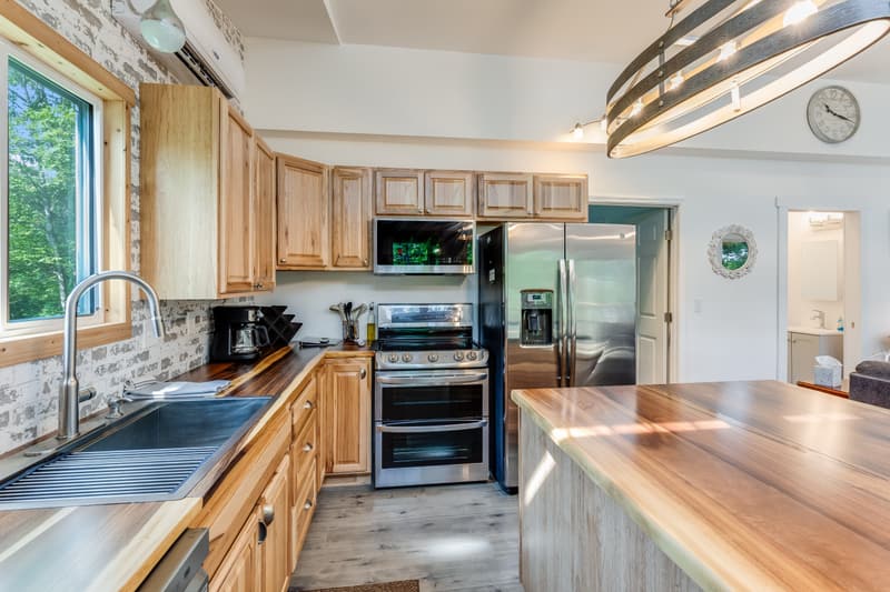 Kitchen with double oven