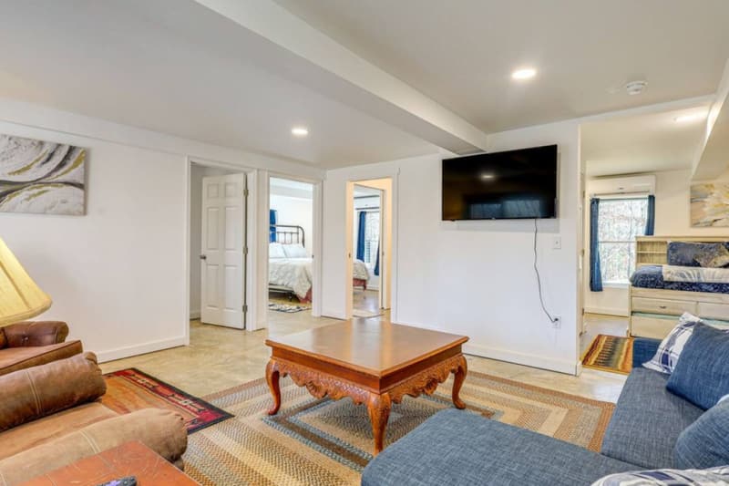 Lower-level family room with walkout