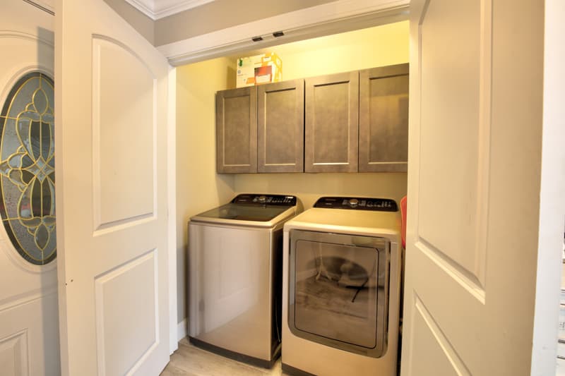 Main-floor laundry off the kitchen