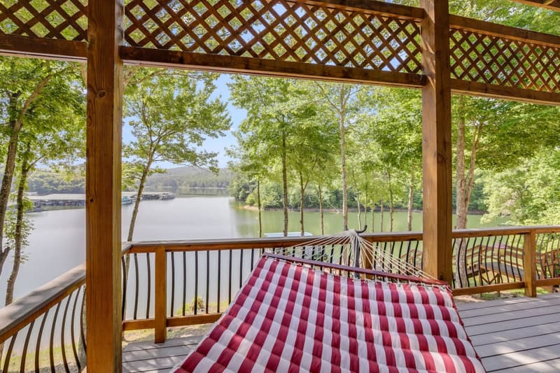 Hammock on the lower-level walkout